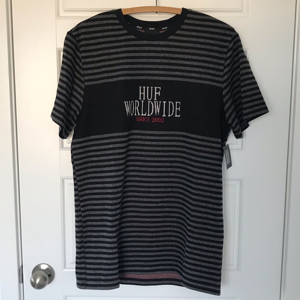 HUF // NWT Men's Tim Burton-esque Striped Woolly Tshirt